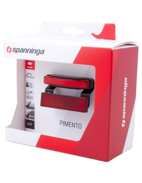 Spanninga achterlicht Pimento XDvS dynamo 50mm
