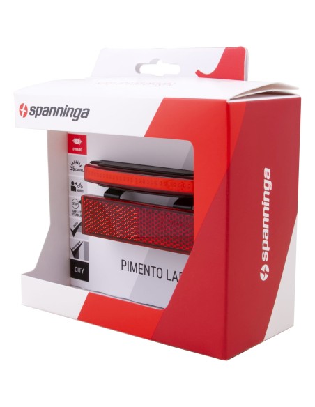 Spanninga achterlicht Pimento Large XDvS dynamo 80mm