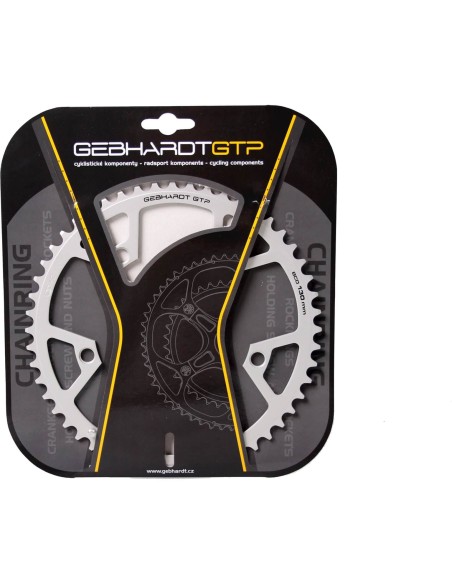Gebhardt kettingblad 52t 5 gaats 9sp zilver
