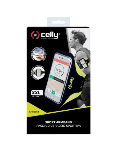 Celly armband XXL geel