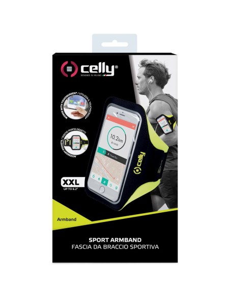 Celly armband XXL geel