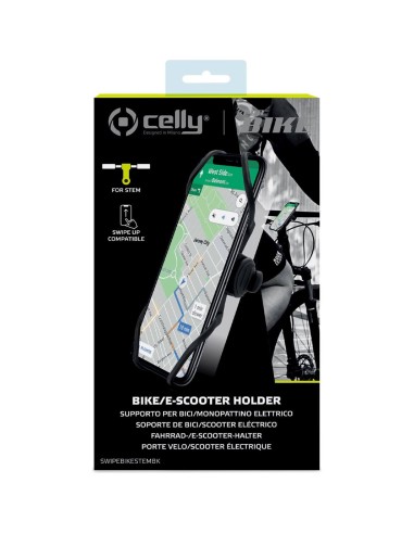 Celly telefoonhouder Swipe stuurpen zwart