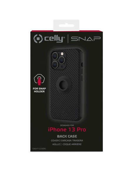 Celly Snap iPhone 13 Pro hoes voor telefoonhouder