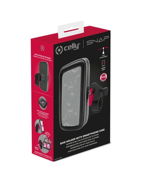 Celly Snap telefoonhouder uni incl. telefoonhoes XXXL