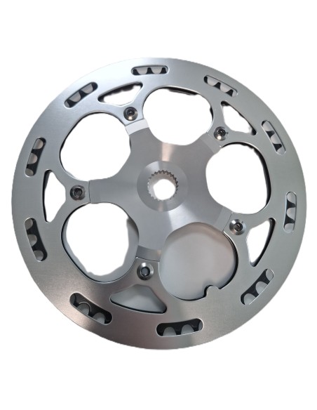 UTO Eovolt crankstel plaat 52t 16/20 inch zilver