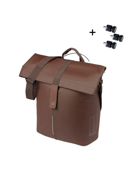 Basil shoppertas City MIK Studs bruin 14-16L