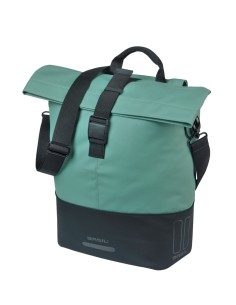 Basil shoppertas Cove MIK Hooks zilvergroen/zwart 14-16L