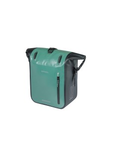 Basil fietstas enkel Rivo M MIK Hooks groen 12-15L