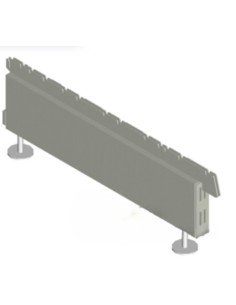 Voet 470x160mm RAL9006