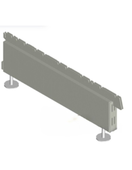 Voet 470x160mm RAL9006
