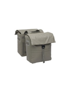 New Looxs fietstas dubbel Leeds taupe 38L
