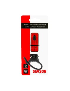 Simson USB-C LED lamp Pocket rood