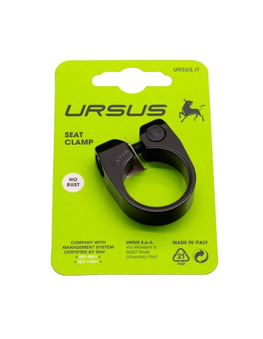 Ursus zadelpenklem 31.8 alu zwart