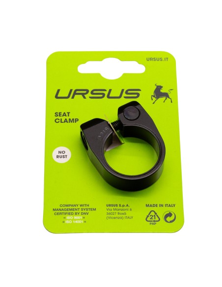 Ursus zadelpenklem 31.8 alu zwart