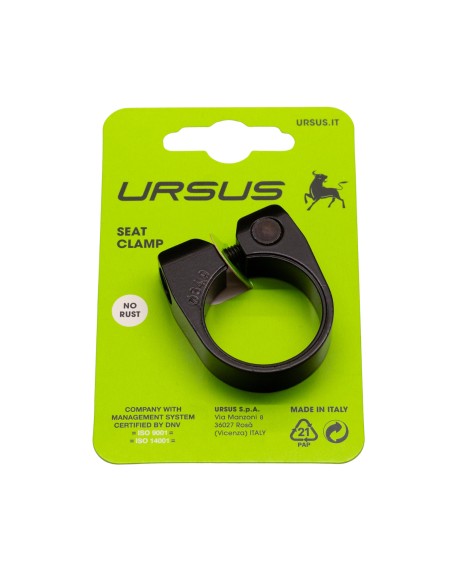 Ursus zadelpenklem 34.9 alu zwart