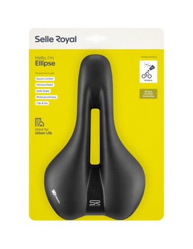 Selle Royal zadel Ellipse Athletic zwart
