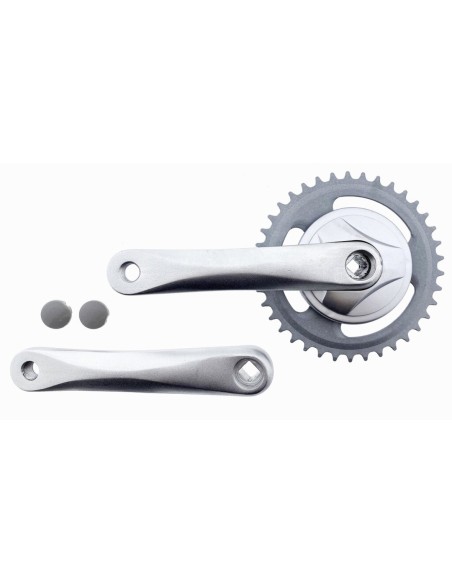 Vinty crankstel 38t 1/8 inch crank 170mm zilver