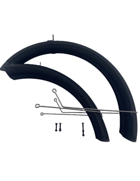 Mirage spatbord set 20 Fatbike incl. bevestiging zwart