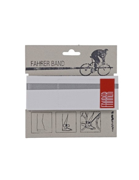 FAHRER broekklem Band refelecterend wit