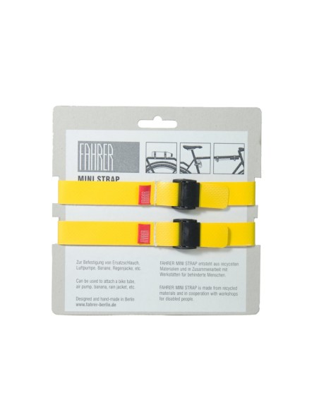 FAHRER Cargo Mini strap M 35x2cm geel (2 stuks)
