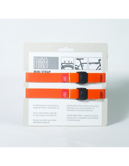 FAHRER Cargo Mini strap M 35x2cm oranje (2 stuks)