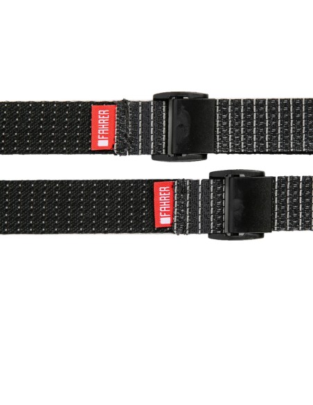FAHRER Cargo Mini strap reflectie M 35x2cm zwart (2 stuks)