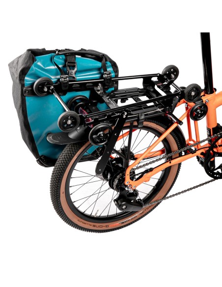 FAHRER achterdrager verlenger Topcarrier Brompton zwart