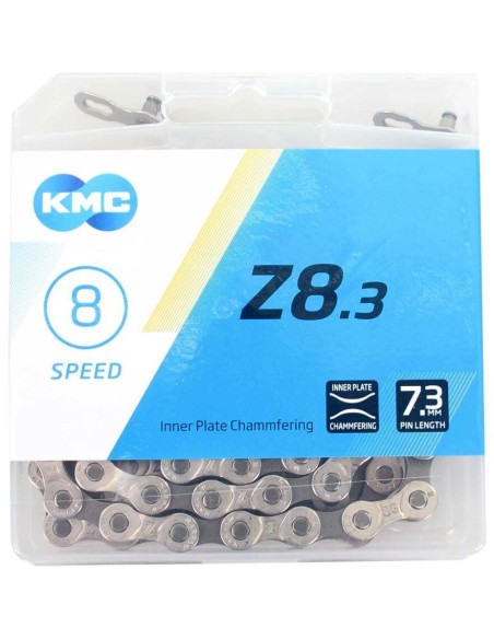 KMC ketting Z8 silver/grey 114s