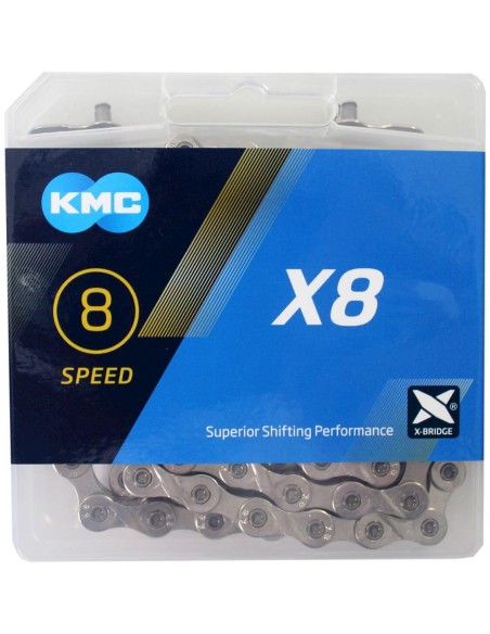 KMC ketting X8 silver 114s