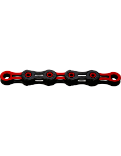 KMC ketting DLC10 black/red 116s