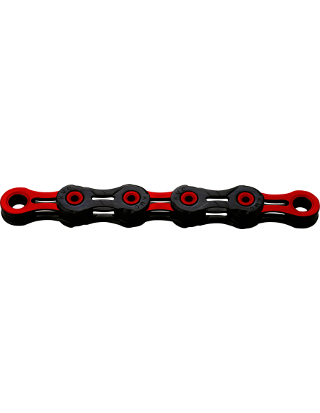 KMC ketting DLC10 black/red 116s