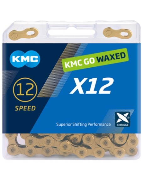 KMC ketting X12 gold 126s waxed