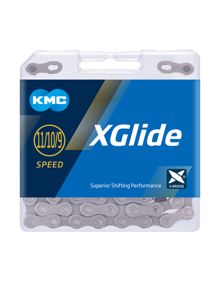 KMC ketting X-Glide 9/11V grijs 126s Shimano Cues