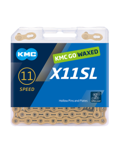KMC ketting X11SL gold 118s waxed
