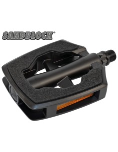 Union pedaal SP-2890 matzwart/zwart SANDBLOCK, op kaart.