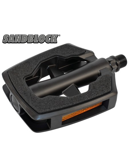 Union pedaal SP-2890 matzwart/zwart SANDBLOCK, op kaart.