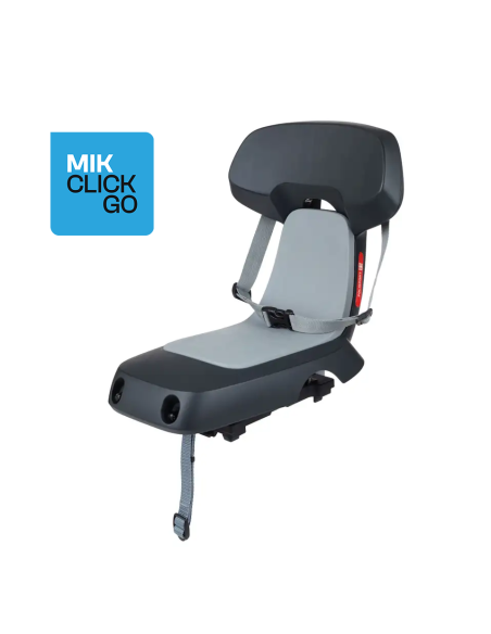 Polisport achterzitje Guppy Junior donkergrijs MIK-HD