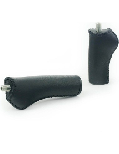 Widek handvatten Leer city 90/120mm zwart