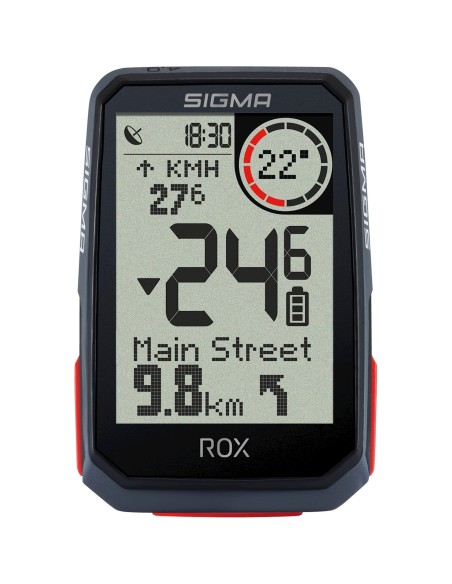Sigma fietscomputer ROX 4.0 GPS Black HR top mount set