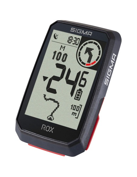 Sigma fietscomputer ROX 4.0 GPS Black HR top mount set