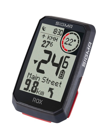 Sigma fietscomputer ROX 4.0 GPS Black HR top mount set