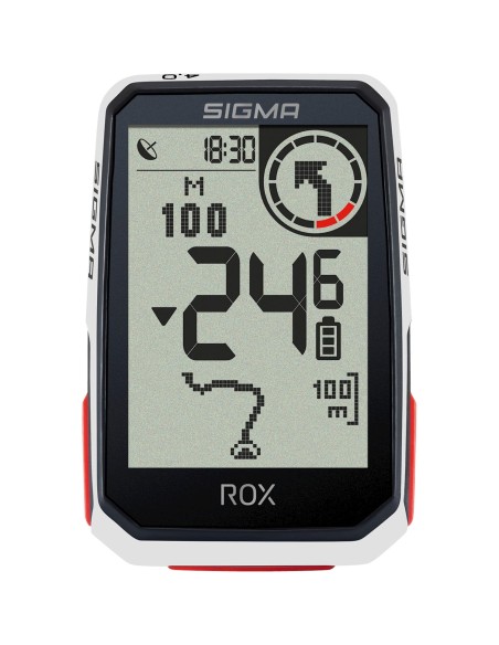 Sigma fietscomputer ROX 4.0 GPS White HR top mount set