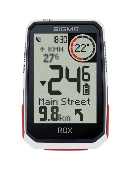 Sigma fietscomputer ROX 4.0 GPS White HR top mount set