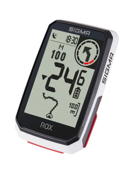 Sigma fietscomputer ROX 4.0 GPS White HR top mount set