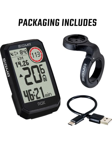 Sigma fietscomputer ROX 4.0 Endurance GPS top mount