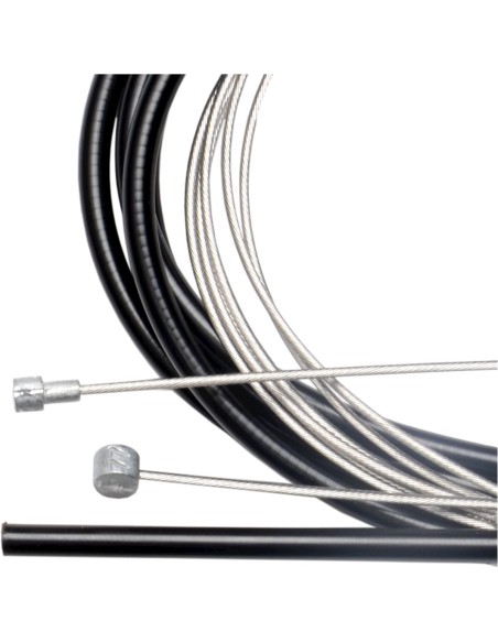Simson remkabel set universeel 2 nippels RVS zwart