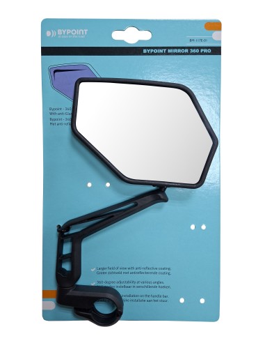 Bypoint spiegel Mirror 360 PRO zwart