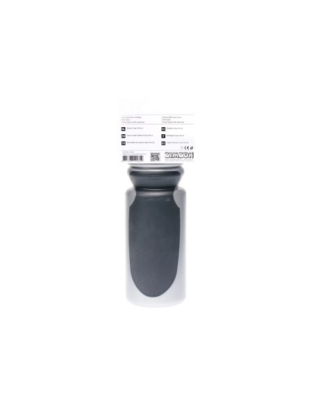 Simson bidon Grip 550ml zwart/grijs met stofkap