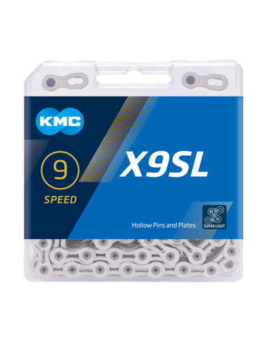 KMC ketting X9SL silver 114s