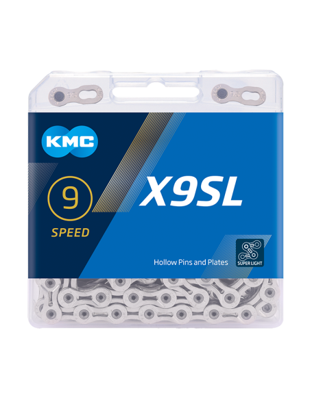 KMC ketting X9SL silver 114s